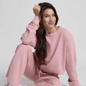 NWT Comfrt Waffle Long Sleeve Lounge Top